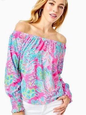 Lilly Pulitzer Pink Floral Top